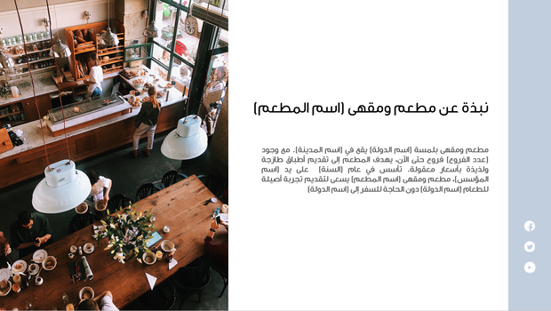 مجموعة ملفات شاملة قوالب بوربوينت واكسل عن المطعم