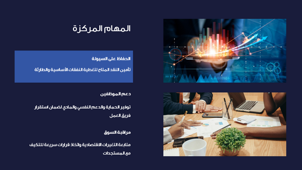 عرض تقديمي  - تأثير كوفيد 19 على الاقتصاد  - 13شريحة