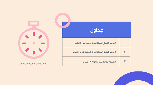 قالب بوربوينت - اجتماع فريق 10 شرائح