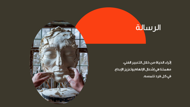 عرض بوربوينت - تعريف اعمال - الفن و النحت -  14 شريحة