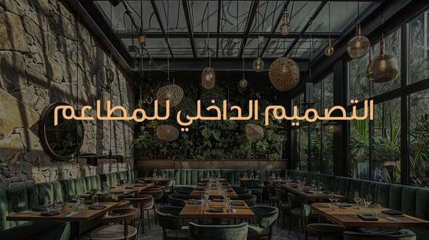 عرض تقديمي لتصميم داخلي -  مطعم فاخر - 30 شريحة