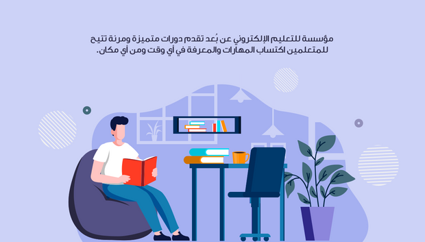 عرض تقديمي -مؤسسة للتعليم الالكتروني عن بعد -40 شريحة