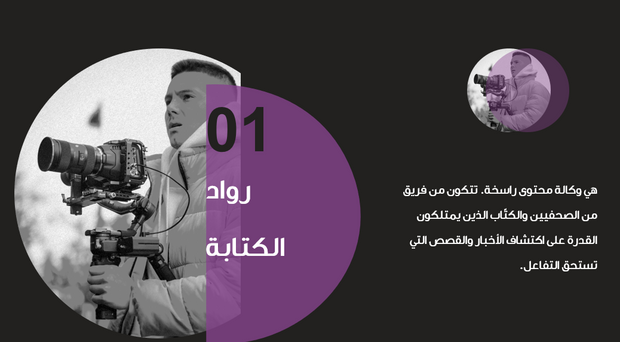 عرض تقديمي - 14 شريحة - مثال وكالة اعلان