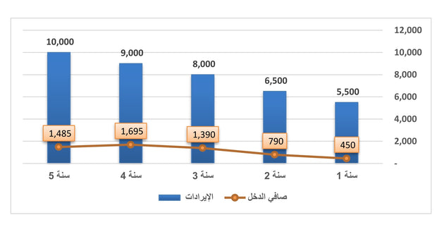 ملف لعمل دراسة جدوى اقتصادية 5 سنوات - "دراسة مالية"